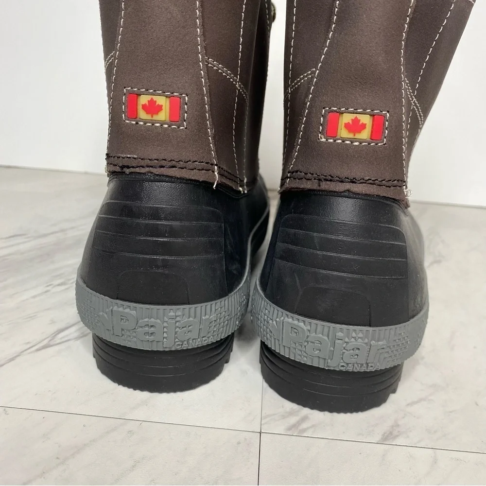 New! Pajar Leroy Insulated Brown Waterproof Boot 8M